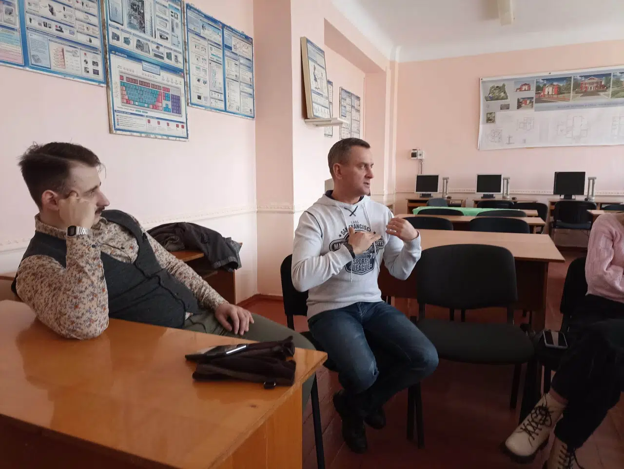 Заняття в студентському дебетному клубі «Вільна думка»